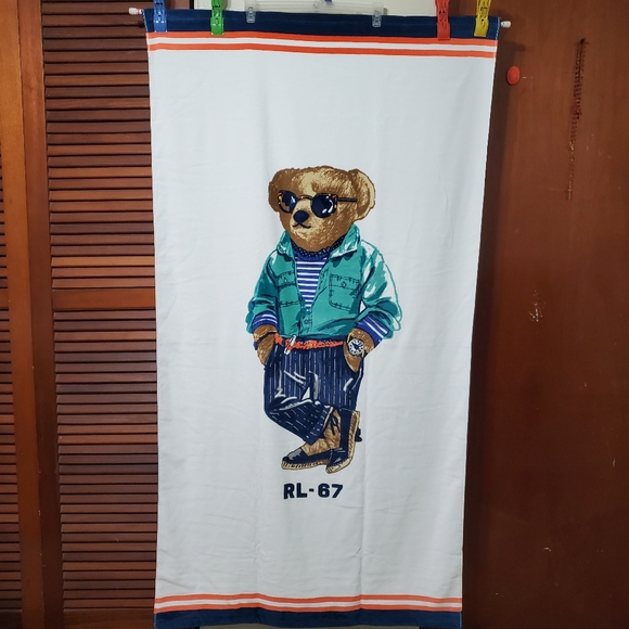 Beach Boy Polo Ralph Lauren Bear Beach Towel